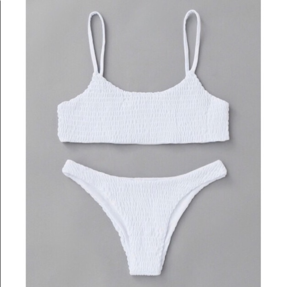 White Spaghetti Strap Bikini